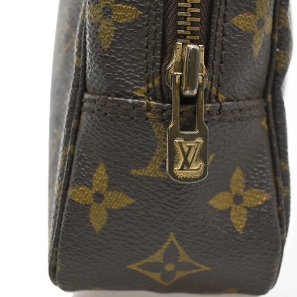 LOUIS VUITTON Trousse Toilette 23 Clutch Hand Bag Monogram Brown - Picture 4 of 16
